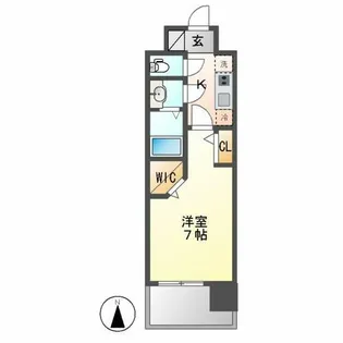 パルティール黒川本通り【9階】の間取り