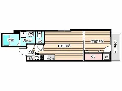 メゾンドF02【1階】の間取り