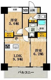ふぁみーゆ文の里【1102号室】の間取り