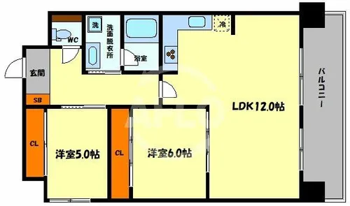 3LDKの間取り画像