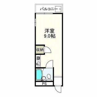 YTSマンション喜志【1階】の間取り
