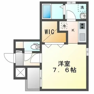 Cherim黒川志賀町【2階】の間取り
