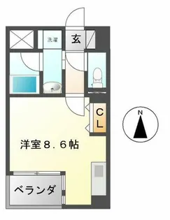 CITY SPIRE 名古屋大須【1003号室】の間取り