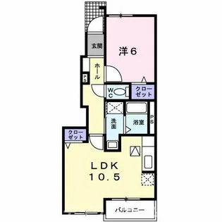ホット ロード【1階】の間取り