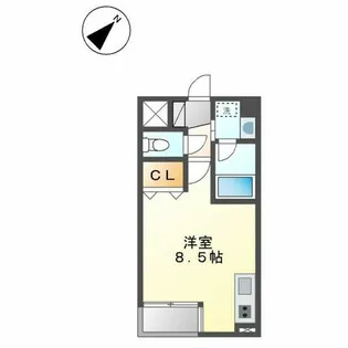 CITY SPIRE 名駅北【307号室】の間取り