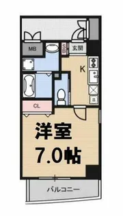 ラ・フォンテ松屋町【2階】の間取り