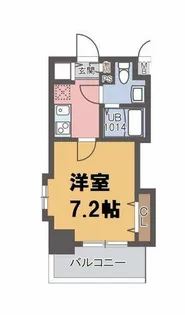 ラグゼ江戸堀【7階】の間取り