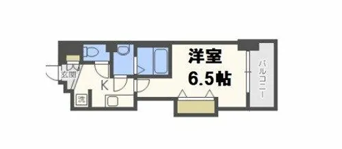 Luxe難波西I【5階】の間取り