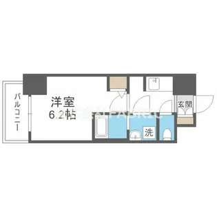 S-RESIDENCE南堀江【11階】の間取り