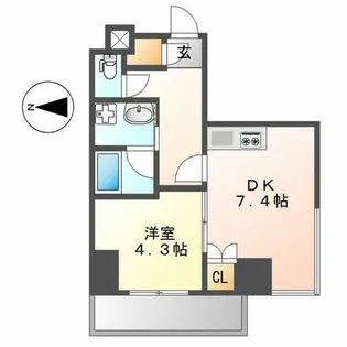 セレニティー東山公園【7階】の間取り