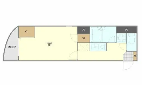 大蔵ビル桜坂【8階】の間取り