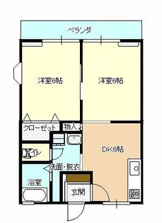 千木ハイツ【303号室】の間取り