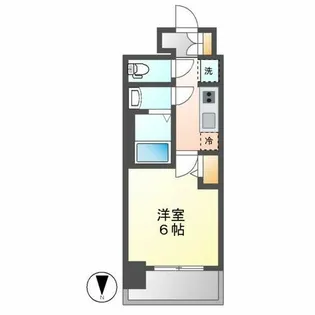 プレサンス千種駅前レガート【604号室】の間取り