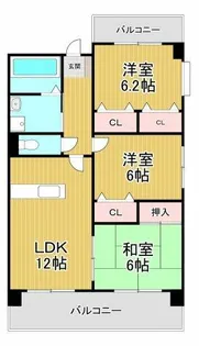 メゾンアンティム【305号室】の間取り