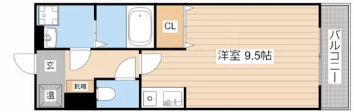 パリオ仁保【205号室】の間取り