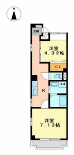 サン・笹安ビル【602号室】の間取り