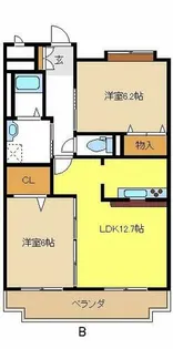 フローラ池上台【2階】の間取り