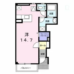 パークサイド井田【1階】の間取り