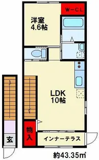 OLIVEⅡ【209号室】の間取り