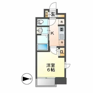 エステムコート名古屋栄プレシャス【10階】の間取り