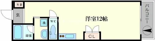 ライフデザイン江戸堀【501号室】の間取り