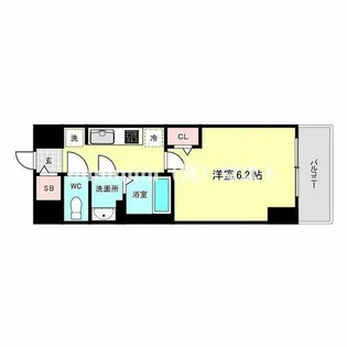 プレサンス天王寺デルニエ【503号室】の間取り