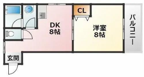 大阪府大阪市東淀川区豊新3丁目【マンション】の間取り