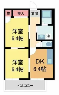 ファミール甲南【202号室】の間取り