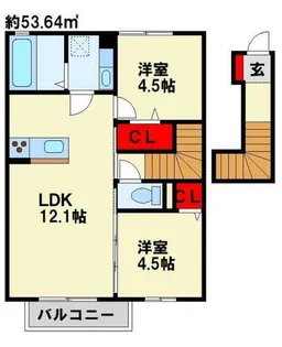プルミエハヤシ【2階】の間取り