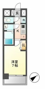 プレサンス鶴舞公園セラヴィ【7階】の間取り