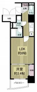 APRILE南森町【9階】の間取り