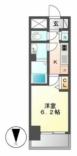 プレサンス丸の内城雅【12階】の間取り