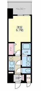 Quintet NAMBA【11階】の間取り