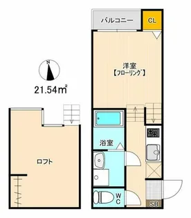レスター大橋東シティ【1階】の間取り