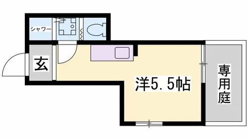 第1POSHビル【102号室】の間取り