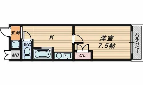 クールブリーズ【4階】の間取り