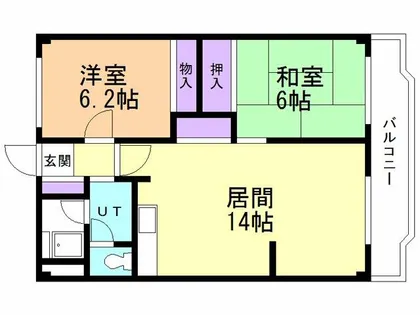 ベルコート【1階】の間取り