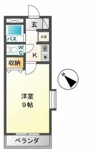 サンヒルズ平和【201号室】の間取り