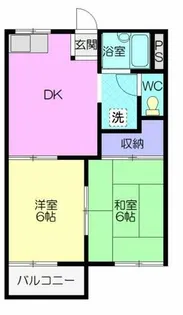 タウニィ山本B【2階】の間取り