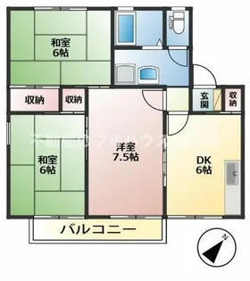 セジュールリブラン【2階】の間取り