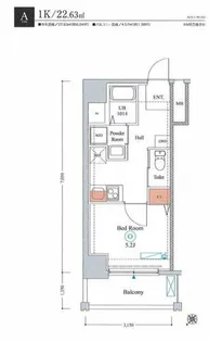 1Kの間取り画像