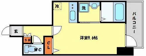 プレサンス立売堀パークシティ【5階】の間取り