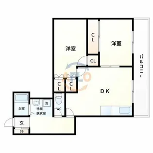 メゾンドール日本橋【3階】の間取り