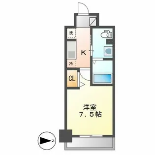 パークアクシス名古屋山王橋【3階】の間取り