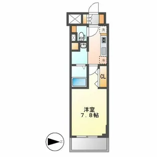 パークアクシス新栄【2階】の間取り