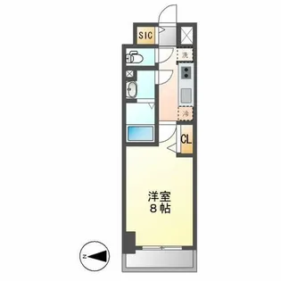 L&Cレジデンス鶴舞公園【4階】の間取り