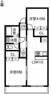ハイツ長野 K棟【4階】の間取り