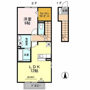 ビューテラス【2階】の間取り