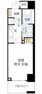 エスライズ四ツ橋【3階】の間取り