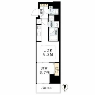 アーバネックス塚口【2階】の間取り